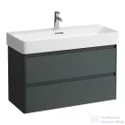 Laufen BASE 2.0 92x40 cm-es, 2 fiókos fali mosdótartó szekrény VAL H810287 mosdóhoz, traffic grey H4114121082661