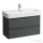 Laufen BASE 2.0 92x40 cm-es, 2 fiókos fali mosdótartó szekrény VAL H810287 mosdóhoz, traffic grey H4114121082661