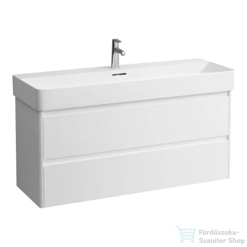 Laufen BASE 2.0 117x40 cm-es, 2 fiókos alsószekrény VAL H810289 mosdóhoz, matt fehér H4114221082601