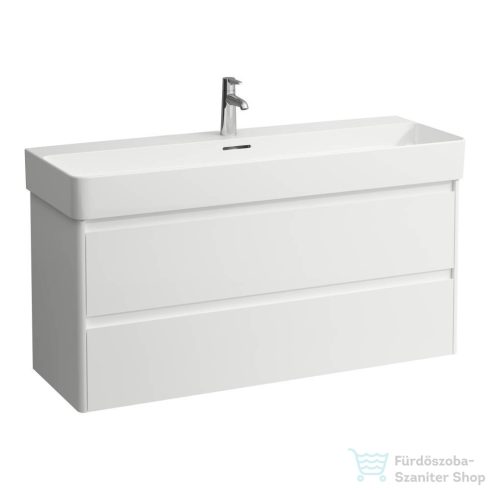 Laufen BASE 2.0 117x40 cm-es, 2 fiókos alsószekrény VAL H810289 mosdóhoz, fényes fehér H4114221082611