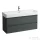 Laufen BASE 2.0 117x40 cm-es, 2 fiókos alsószekrény VAL H810289 mosdóhoz, traffic grey H4114221082661