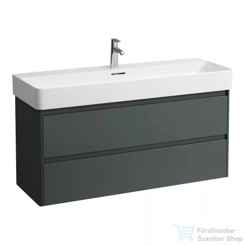 Laufen BASE 2.0 117x40 cm-es, 2 fiókos alsószekrény VAL H810289 mosdóhoz, traffic grey H4114221082661