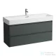 Laufen BASE 2.0 117x40 cm-es, 2 fiókos alsószekrény VAL H810289 mosdóhoz, traffic grey H4114221082661