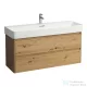 Laufen BASE 2.0 117x40 cm-es, 2 fiókos alsószekrény VAL H810289 mosdóhoz, vad tölgy H4114221082671