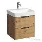 Laufen JUNA 52x44 cm alsószekrény, 2 fiók, PRO S H810962  mosdóhoz, Vad tölgy H4114621092671
