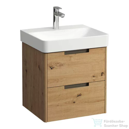 Laufen JUNA 52x44 cm alsószekrény, 2 fiók, PRO S H810962  mosdóhoz, Vad tölgy H4114621092671