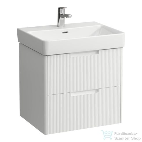 Laufen JUNA 57x44 cm alsószekrény, 2 fiók, PRO S H810963  mosdóhoz, matt fehér H4114921092601