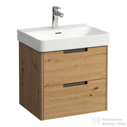 Laufen JUNA 57x44 cm alsószekrény, 2 fiók, PRO S H810963  mosdóhoz, Vad tölgy H4114921092671