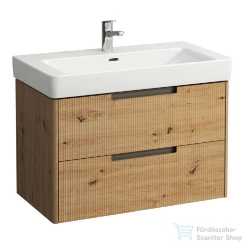 Laufen JUNA 82x44 cm alsószekrény, 2 fiók, PRO S H813965 mosdóhoz, Vad tölgy H4115221092671