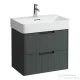 Laufen JUNA 62x40 cm alsószekrény, 2 fiók, VAL H810284 mosdóhoz, szürke H4116121092661