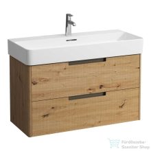   Laufen JUNA 92x40 cm alsószekrény, 2 fiók, VAL H810287 mosdóhoz, vad tölgy H4116321092671