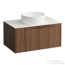   Laufen ARUN fiókos elem 800, 1 fiókkal, kivágással középen, Ardesia Bianca felülettel, Natúrfa H4161011512501