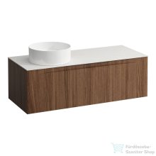   Laufen ARUN fiókos elem 1200, 1 fiókkal, kivágással bal oldalon, Ardesia Bianca felülettel, Natúrfa H4141221516301