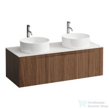   Laufen ARUN fiókos elem 1200, 1 fiókkal, kivágással jobb és bal oldalon, Ardesia Bianca felülettel csaplyuk kivágással, Natúrfa H4141291516301