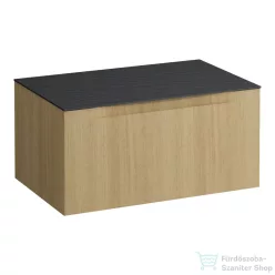   Laufen ARUN fiókos elem 800, 1 fiókkal, kivágás nélkül, Ardesia Nera felülettel, Világos tölgy H4151001512501
