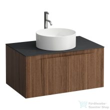   Laufen ARUN fiókos elem 800, 1 fiókkal, kivágással középen, Ardesia Nera felülettel csaplyuk kivágással, 1Natúrfa H4151051516301