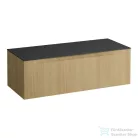 Laufen ARUN fiókos elem 1200, 1 fiókkal, kivágás nélkül, Ardesia Nera felülettel, Világos tölgy H4151201512501