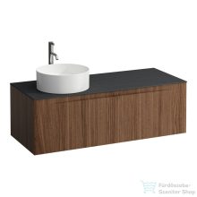  Laufen ARUN fiókos elem 1200, 1 fiókkal, kivágással bal oldalon, Ardesia Nera felülettel csaplyuk kivágással, Natúrfa H4151261516301
