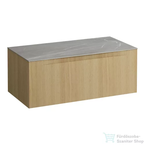 Laufen ARUN fiókos elem 1000, 1 fiókkal, kivágás nélkül, Piasentina Grigio felülettel, Világos tölgy H4161101512501
