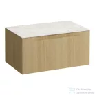 Laufen ARUN fiókos elem 800, 1 fiókkal, kivágás nélkül, Botticino Crema felülettel, Világos tölgy H4171001512501
