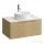 Laufen ARUN fiókos elem 800, 1 fiókkal, kivágással középen, Botticino Crema felülettel csaplyuk kivágással, Világos tölgy H4171051512501