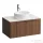 Laufen ARUN fiókos elem 800, 1 fiókkal, kivágással középen, Botticino Crema felülettel csaplyuk kivágással, Natúrfa H4171051516301