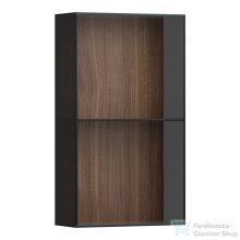   Laufen ARUN 70x40x17 cm-es középmagas szekrény, elöl nyitott, füst üveg, natúrfa H4195101516301