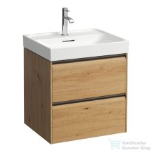   Laufen Meda 53,4x44,8  cm-es 2 fiókos fali szekrény H810112 mosdóhoz,vad tölgy H4215620112671