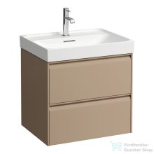   Laufen Meda 58,4x44,8 cm-es 2 fiókos fali szekrény H810113 mosdóhoz,cappuccino H4215720114651