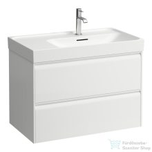   Laufen Meda 78,4x44,8 cm-es 2 fiókos fali szekrény H817115 mosdóhoz,matt fehér H4215920112601