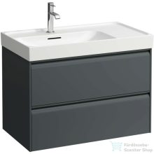   Laufen Meda 78,4x44,8 cm-es 2 fiókos fali szekrény H817116 mosdóhoz,traffic grey H4216020112661