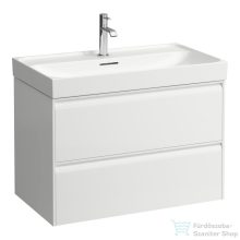   Laufen Meda 78,4x44,8 cm-es 2 fiókos fali szekrény H810117 mosdóhoz,matt fehér H4216120112601