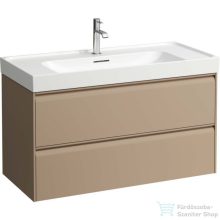   Laufen Meda 98,4x44,8 cm-es 2 fiókos fali szekrény H810119 mosdóhoz,cappuccino H4216220114651