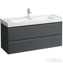   Laufen Meda 118,2x44,8 cm-es 2 fiókos fali szekrény H814111 mosdóhoz,traffic grey H4216320112661