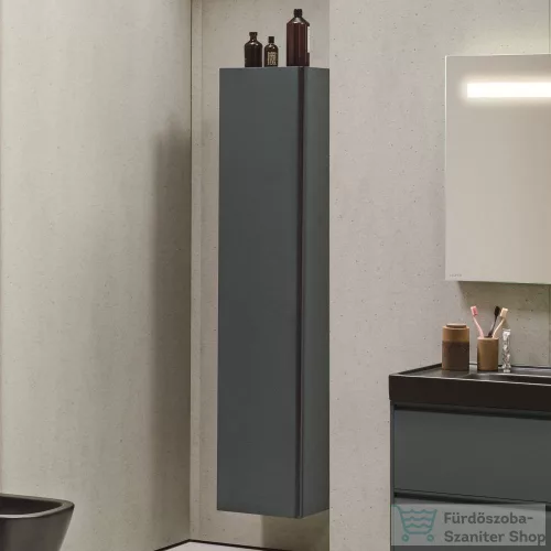 Laufen MEDA magas szekrény, 165 cm, 1 ajtóval, ajtózsanér bal oldalon, traffic grey H4216510112661