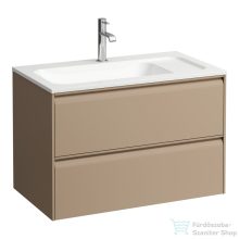   Laufen Meda 77,2x44,2 cm-es 2 fiókos fali szekrény H814117 mosdóhoz,cappuccino H4216820114651