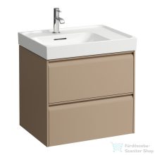   Laufen MEDA 58,4x44,8x51,5 cm-es 2 fiókos fali szekrény mosdó- és csaptelep nélkül, cappuccino H4217320114651