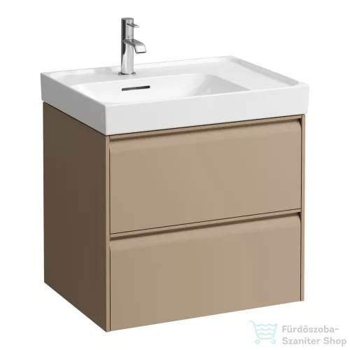 Laufen MEDA 58,4x44,8x51,5 cm-es 2 fiókos fali szekrény mosdó- és csaptelep nélkül, cappuccino H4217320114651