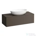 Laufen ILBAGNOALESSI 120x50 cm-es 1 fiókos alsószekrény kivágással, H818975, H818976, H818977, H818978 mosdókhoz, sötétbarna H4303110974291