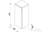 Jika CUBITO 81x32x32,5 cm-es, 1 ajtós középmagas szekrény, balos, tölgy H43J4211105191