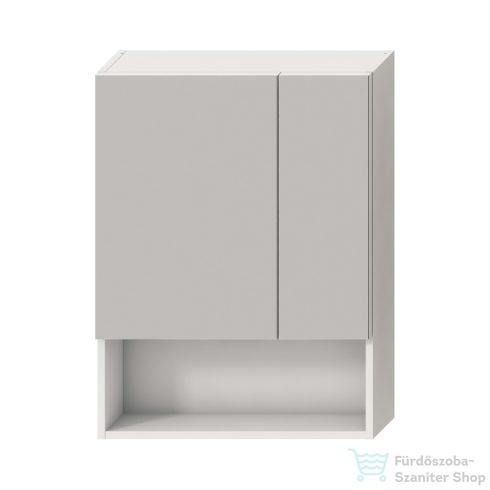 Jika LYRA PLUS 60x80x13,2 cm-es, 2 ajtós tükrös szekrény, matt fehér H4532410383041