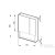 Jika LYRA PLUS 60x80x13,2 cm-es, 2 ajtós tükrös szekrény, matt fehér H4532410383041