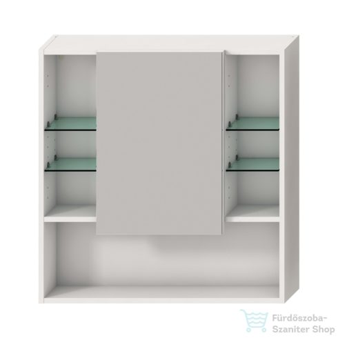 Jika LYRA PLUS 77,5x80x13,2 cm-es, 1 ajtós tükrös szekrény, matt fehér H4532510383041