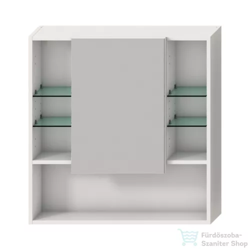 Jika LYRA PLUS 77,5x80x13,2 cm-es, 1 ajtós tükrös szekrény, matt fehér H4532510383041