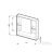   Jika LYRA PLUS 77,5x80x13,2 cm-es, 1 ajtós tükrös szekrény, matt fehér H4532510383041
