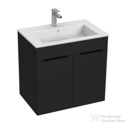   Jika CUBE 64x42,2 cm-es mosdó és 2 ajtós alsószekrény kombináció, matt antracit H4536011763521