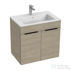   Jika CUBE 64x42,2 cm-es mosdó és 2 ajtós alsószekrény kombináció, kőris H4536011765141