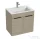 Jika CUBE 64x42,2 cm-es mosdó és 2 ajtós alsószekrény kombináció, kőris H4536011765141