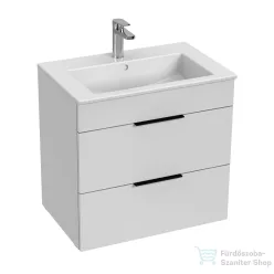   Jika CUBE 64x42,2 cm-es mosdó és 2 fiókos alsószekrény kombináció, matt/selyemfényű fehér H4536021763001