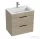 Jika CUBE 64x42,2 cm-es mosdó és 2 fiókos alsószekrény kombináció, kőris H4536021765141